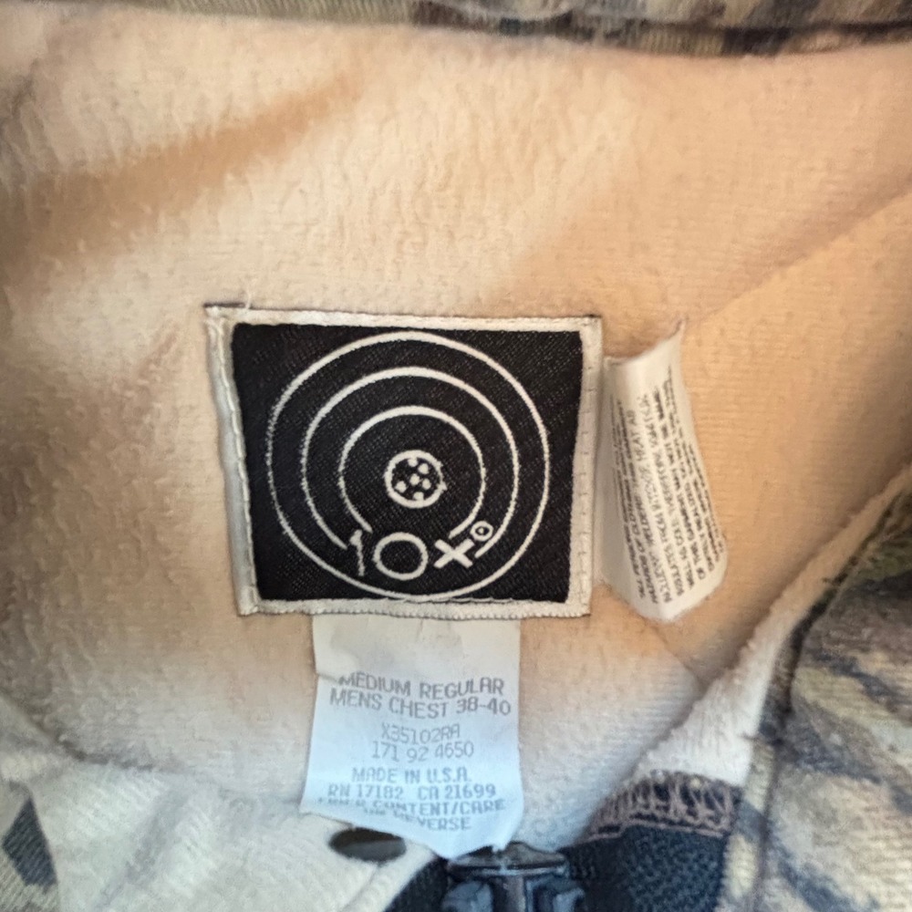 10X Realtree Camo Jacket Mens M Made in USA Insulated Hunting Outdoor Coat Hood - Picture 6 of 16